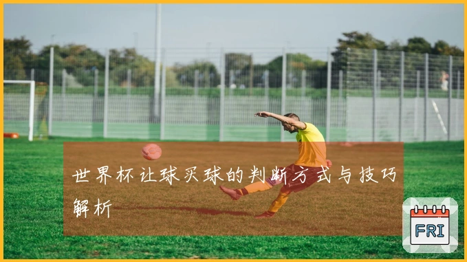 世界杯让球买球的判断方式与技巧解析